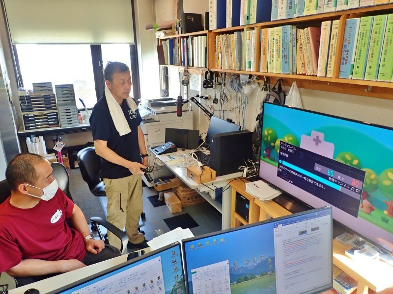 会館のTVアンテナ線を延長しました_c0336902_18275391.jpg