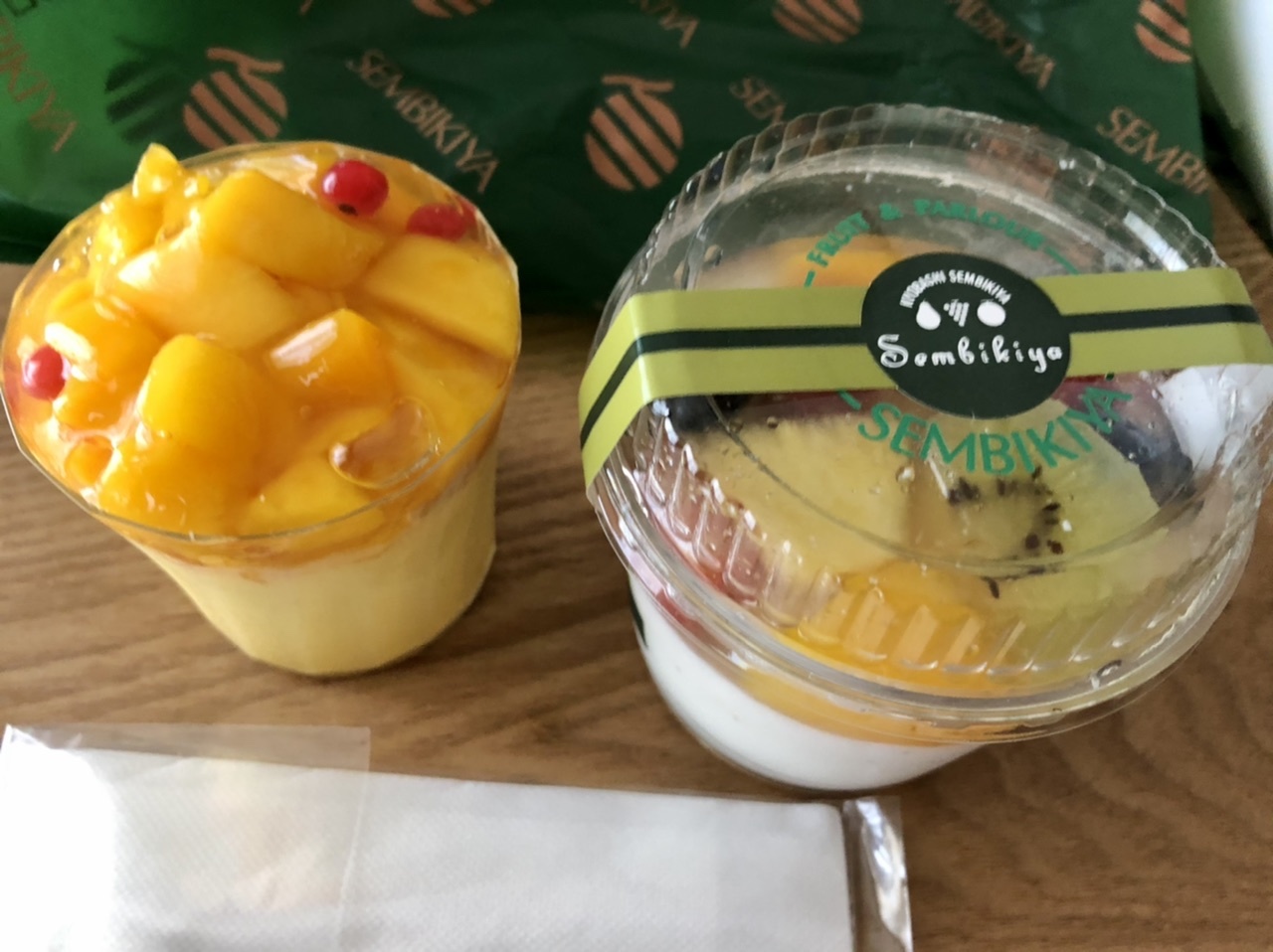 京橋千疋屋のマンゴープリン 美容院帰りのお土産 お散歩アルバム 賑やかな夏に