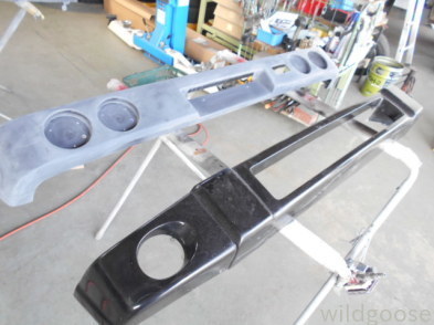 JB64新型ジムニー バンパー塗装中(≧∇≦*)_c0213517_14423619.jpg