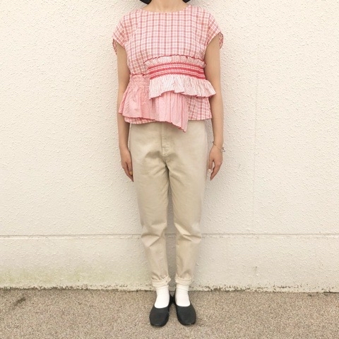 【bulle de savon】smocking check シリーズ_a0389054_19342167.jpg