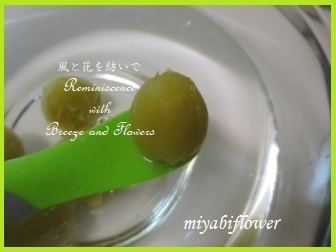青梅の砂糖煮 2021_b0255144_00355588.jpg