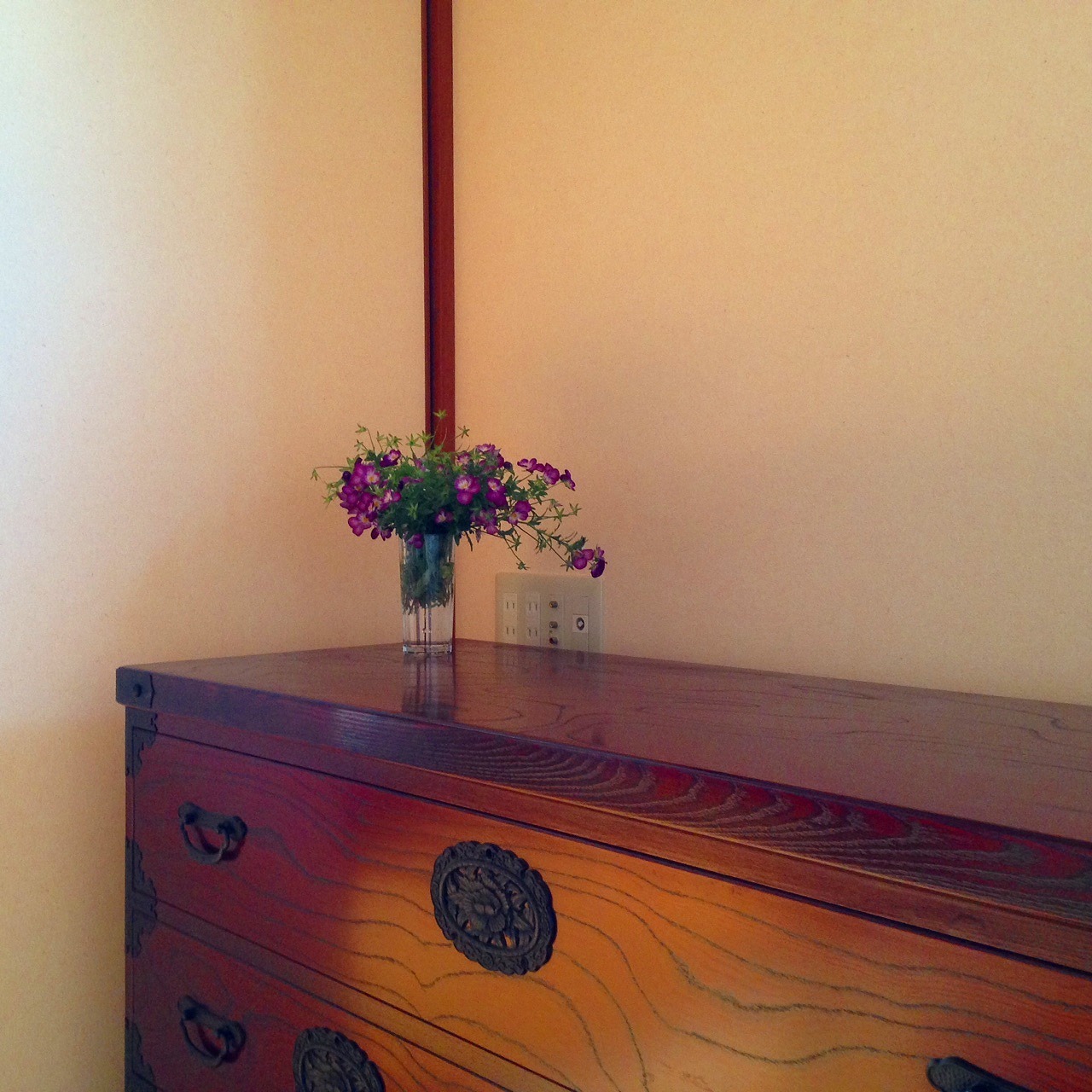 6月の和室に花を飾る 昭和の家 庭とお片付け