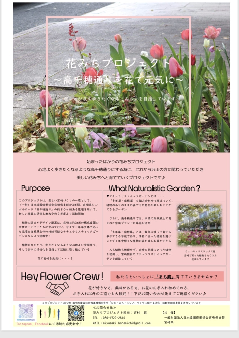 高千穂通り花みちプロジェクト 宮崎の花屋 アナーセン