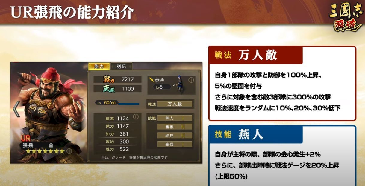 三国志覇道 新ur ２ 覚醒ssr ２ 年後の斬鉄剣