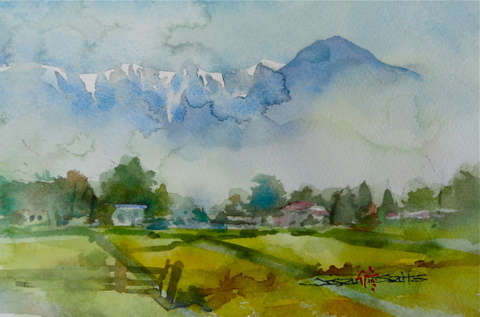 自然にが難しい ちょっとシニアチックな水彩画家 Watercolor By Osamu 水彩画家のロス日記 Watercolorist Diary 自然にが難しい ちょっとシニアチックな水彩画家 Watercolor By Osamu 水彩画家のロス日記 Watercolorist Diary