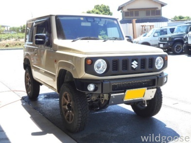 JB64Wジムニー バンパー取替え中┏( ^o^)┓_c0213517_15110502.jpg