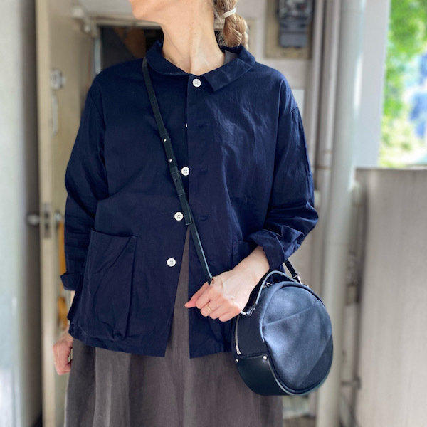 CANVAS BAG CIRCLE SHOULDER BAG_d0364239_18461761.jpg