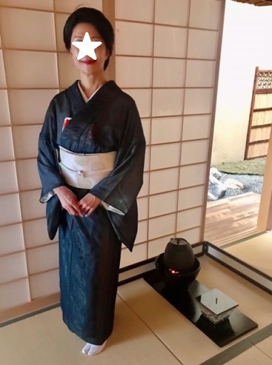 NYのお客様・紗袷で再開し始めたお茶会へ。_f0181251_15490490.jpeg
