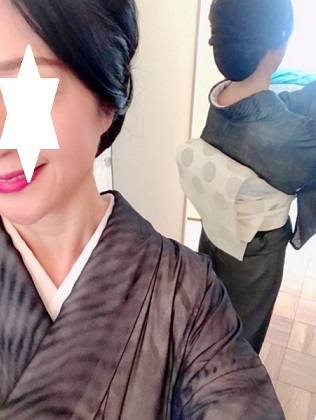 NYのお客様・紗袷で再開し始めたお茶会へ。_f0181251_16060198.jpeg
