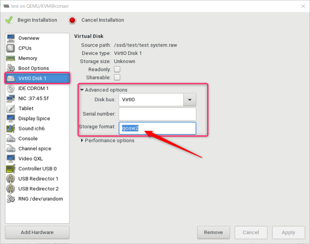 SLES15 と openSUSE 15 では KVMの仮想マシンの Raw フォーマットが違う_a0056607_23075011.png