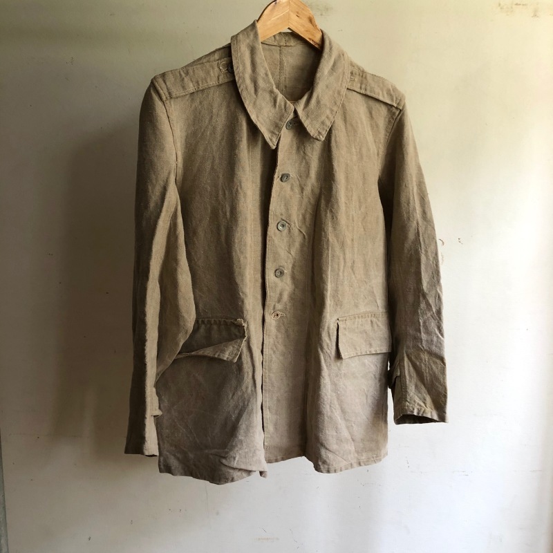 1940's French Army M38 Natural Linen Bourgeron : DIGUPPER BLOG