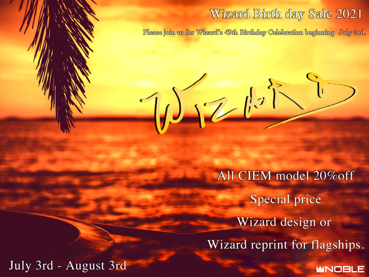 Noble Audio Wizard Birthday Sale 21 のお知らせ Musix Cables Wagnus Label Blog Noble Audio Wizard Birthday Sale 21 のお知らせ Musix Cables Wagnus Label Blog