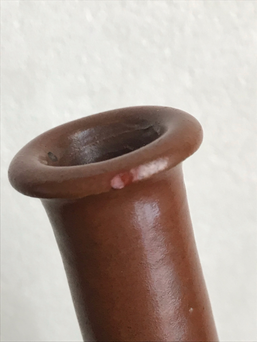 古丹波 栗皮釉 鶴首徳利 江戸時代後期 】