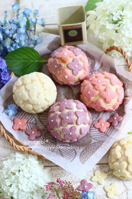 メロンパンdeコッタ♡♡紫陽花バージョン♡♡_a0134594_22532197.jpg