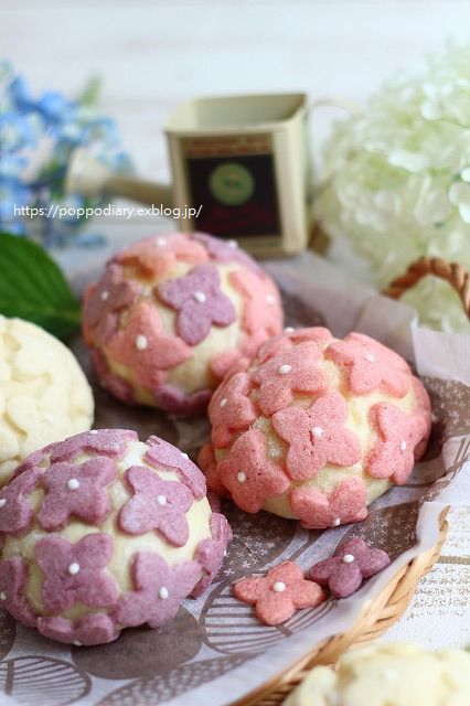 メロンパンdeコッタ♡♡紫陽花バージョン♡♡_a0134594_22593591.jpg