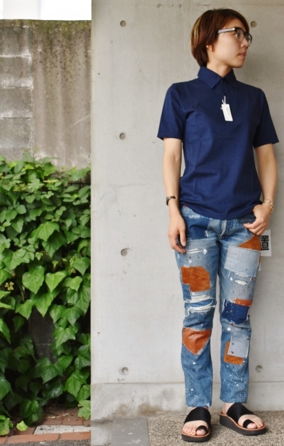 RING JACKET 渋線:Indigo NAVY POLO_d0152280_15024935.jpg