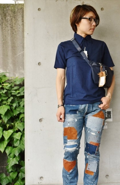 RING JACKET 渋線:Indigo NAVY POLO_d0152280_15025800.jpg