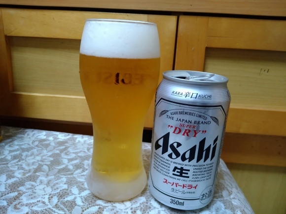 6/27 アサヒスーパードライ工場できたてのうまさ実感パック、麒麟特製ドライサワー、カレーパン、アスパラとマッシュルームのピンチョス@自宅_b0042308_23100810.jpg