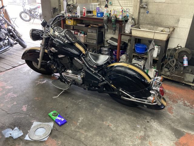 バルカンドリフター 前後スプロケ&チェーン交換_a0164918_17075426.jpg