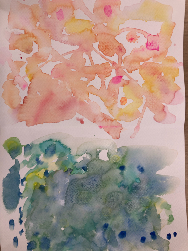 2021.6.27 子ども絵画教室〜透明水彩と抽象画体験〜 : miwa-watercolor 