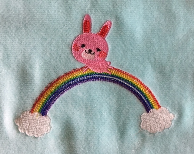 太くて短い大根 ミシン刺繍オリジナルデータ制作 笑顔で手作り