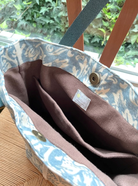 ウィリアムモリス『兄弟うさぎ』のバッグを作りました by interior styling of bright_c0157866_19312503.jpg