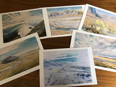 アラスカの水彩画展と八ヶ岳の写真展_f0019247_21014602.jpg