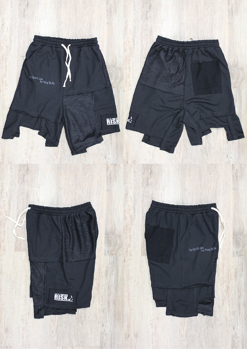 ストライプ半袖シャツ・ツギハギスウェットハーフパンツ 発売!_e0293755_16031144.jpg