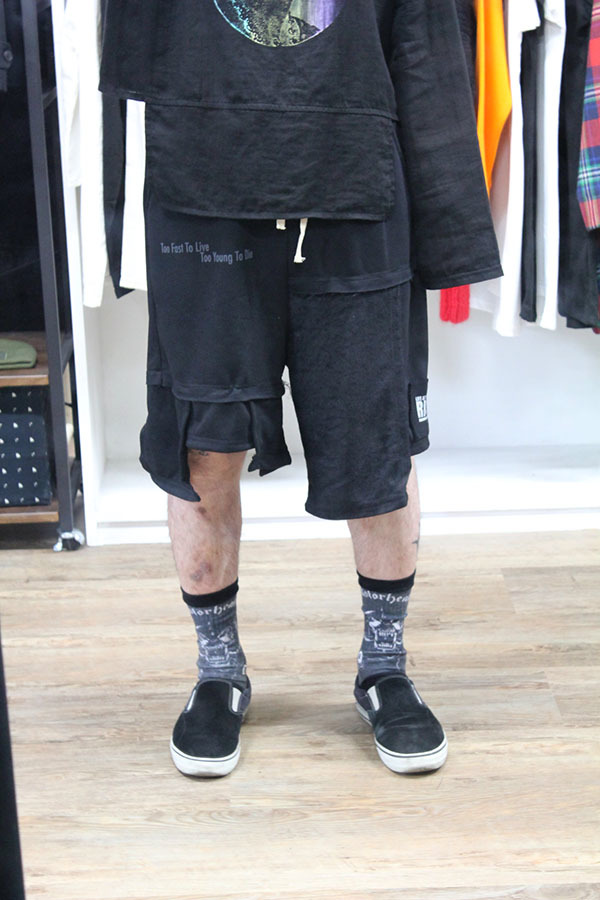 ストライプ半袖シャツ・ツギハギスウェットハーフパンツ 発売!_e0293755_16031754.jpg
