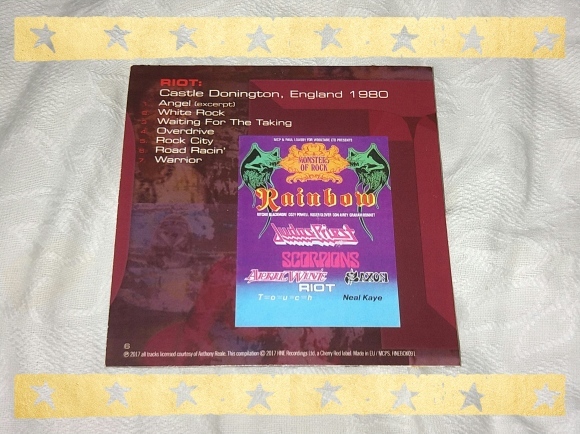 RIOT / THE OFFICIAL BOOTLEG BOX SET VOLUME 1 Disc Six Castle Donington England 1980_b0042308_12445607.jpg
