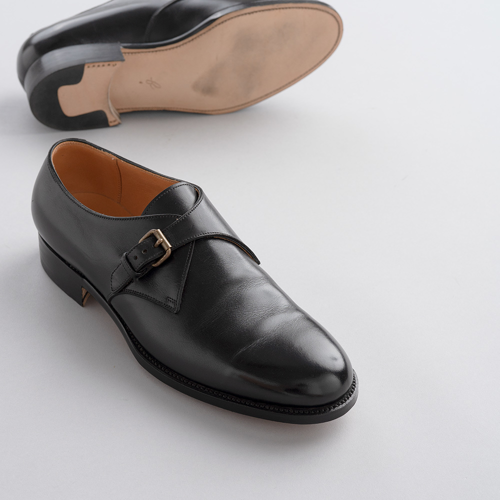 forme フォルメ Men's monk strap black｜靴