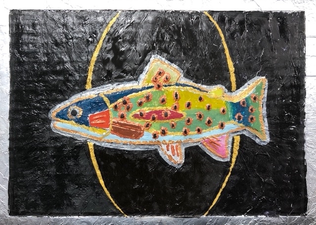 一宮教室 アルミの魚 完成作品その4 大﨑造形絵画教室のブログ
