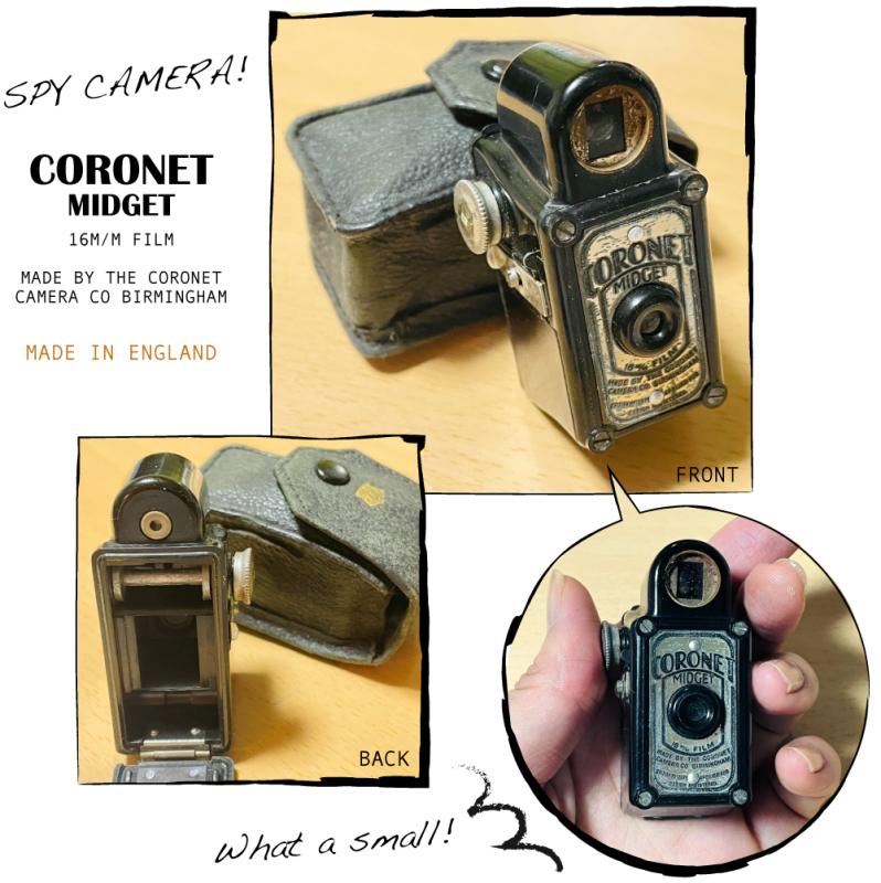 【昭和カメラ】#01 スパイカメラ『CORONET MIDGET』 16M/M FILM！_d0018646_00125408.jpg