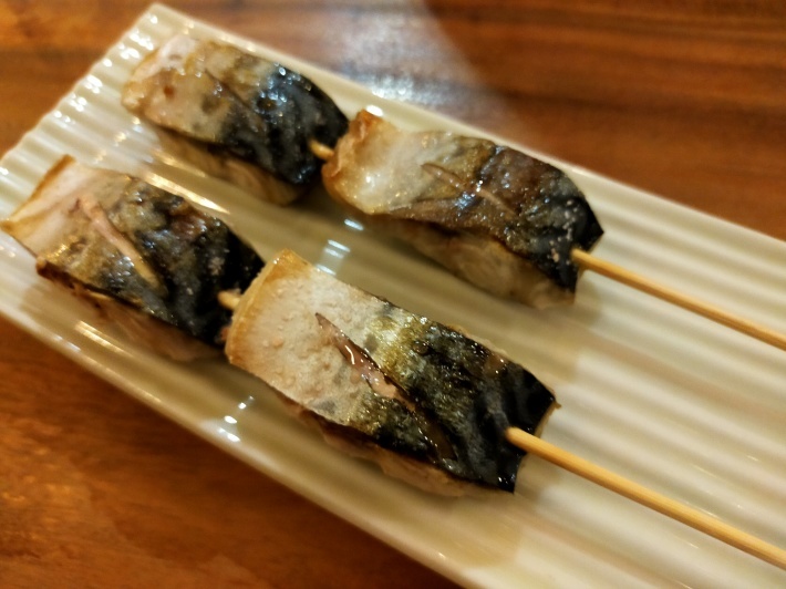 カニクリームコロッケとサバ串焼き@Sumimatsu(炭松)_e0408534_19054530.jpg