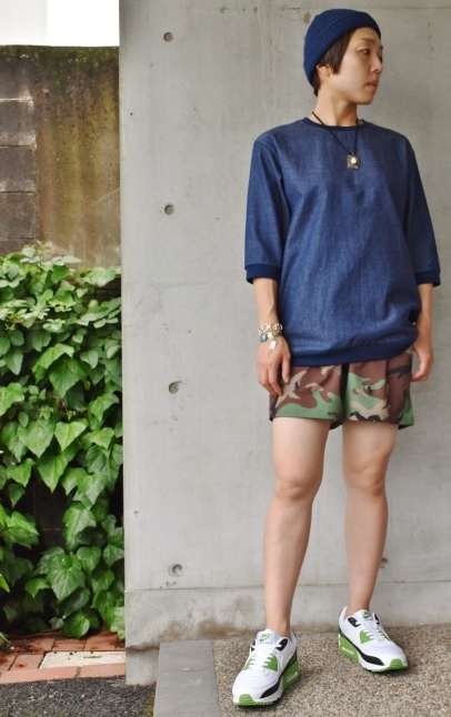 Indigo DENIM 3/4 RIB TEE 当店別注★_d0152280_20371293.jpg