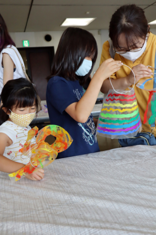 やと子ども美術教室 ~ 夏のかざりもの ~_e0222340_14475058.jpg