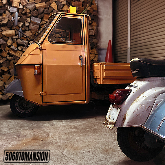 完成！1980s Vintage Vespacar P50 Piaggio APE ベスパカー TL3T ④ : アンティークショップ  506070mansion 札幌 買取もやってます！