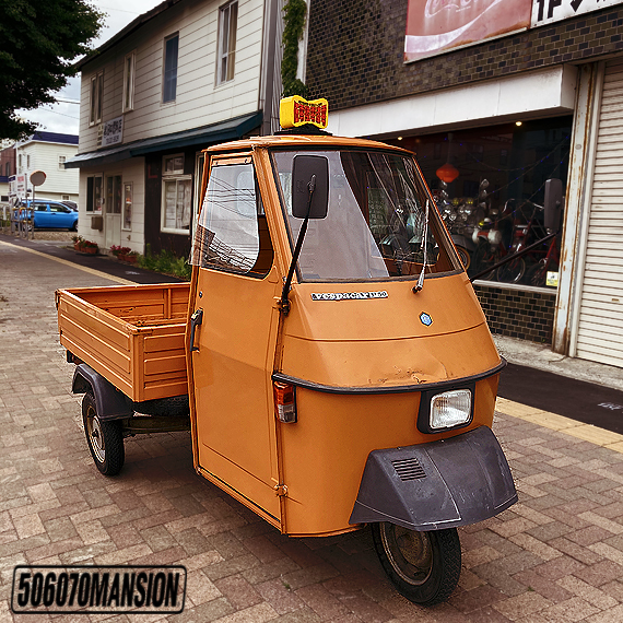 完成!1980s Vintage Vespacar P50 Piaggio APE ベスパカー TL3T 完成!1980s Vintage Vespacar P50 Piaggio APE ベスパカー TL3T