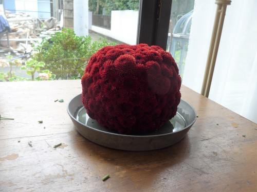 花修行~真っ赤なリンゴのアレンジメント~_f0232060_21135658.jpg