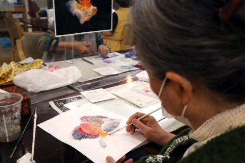 絵画会 ~ 金魚 ~_e0222340_15202241.jpg