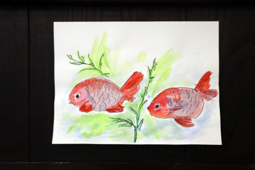 絵画会 ~ 金魚 ~_e0222340_15314884.jpg