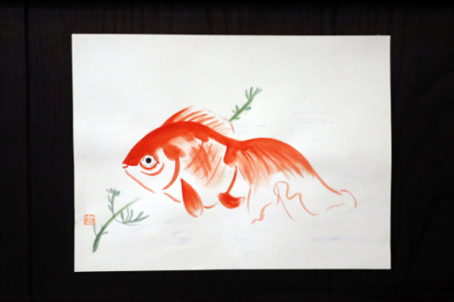 絵画会 ~ 金魚 ~_e0222340_15335927.jpg