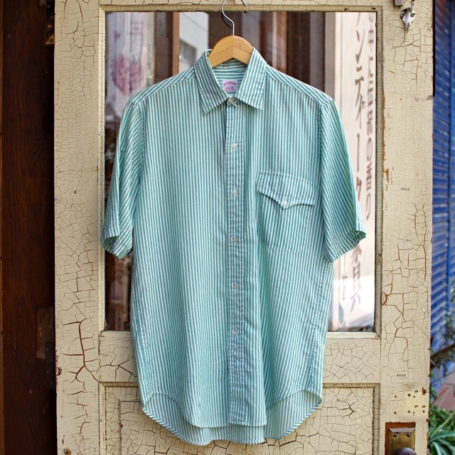 【60's】Brooks Brothers ボタンダウン 半袖シャツ 151/2 Brooks Brothers 60年代 6ボタン ブルックスブラザーズ 半袖