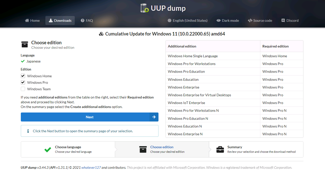 Windows11 を KVM on openSUSE Leap で動かしてみた(ダウンロードとISO作成)_a0056607_11165175.png