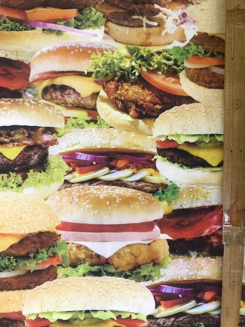 布「ハンバーガー」リアルプリント_d0156706_14574523.jpg