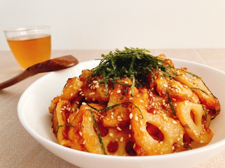食感が楽しいヘルシーおかず!豆腐ボールとれんこんの甘酢炒めの作り方_c0405952_05571170.jpg