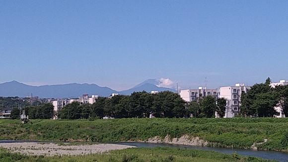 7/18朝散歩と富士山、セブンイレブン アイスカフェラテL_b0042308_13254859.jpg