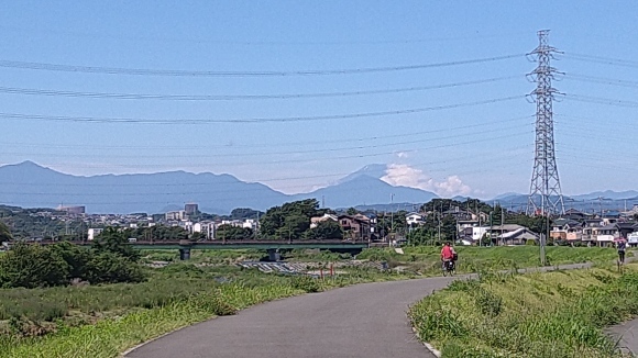 7/18朝散歩と富士山、セブンイレブン アイスカフェラテL_b0042308_13261194.jpg