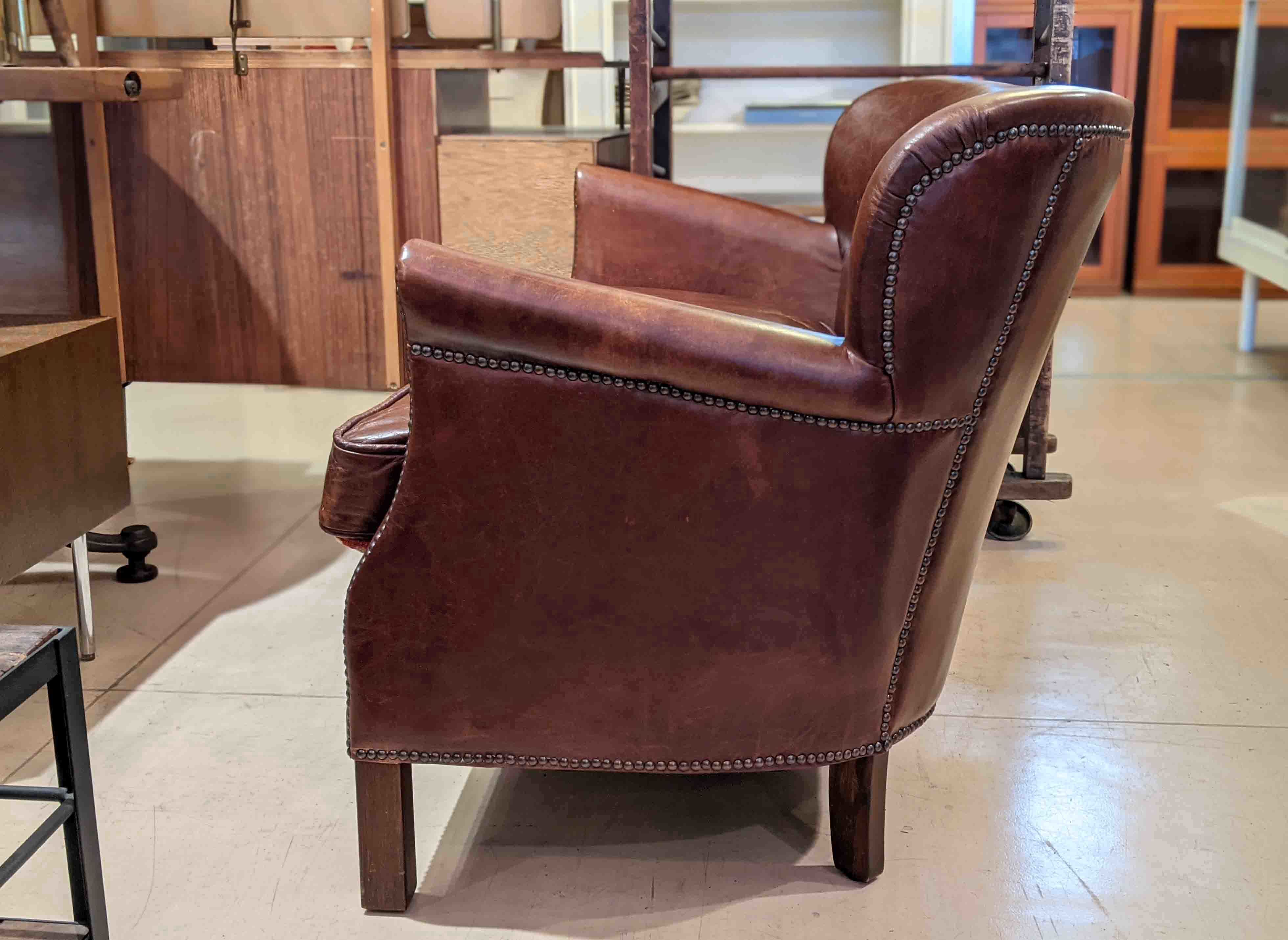 HALO❥プロフェッサーシングルソファ❥キリム❥本革 HALO（ハロー）PROFESSOR ARM CHAIR BIKERTAN レザー ソファ