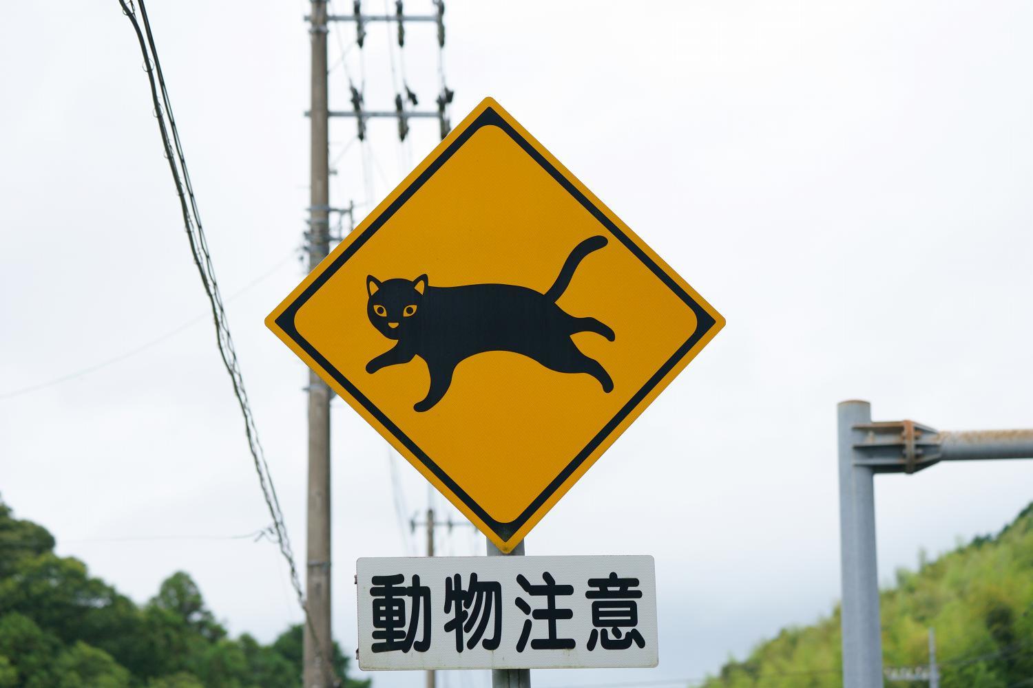 動物注意標識 南風 しまんと 剣山 ちょこっと